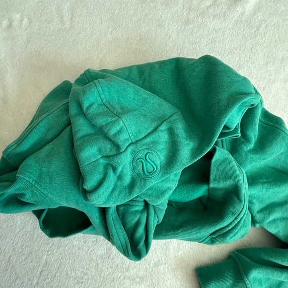 Lululemon Scuba Oversized 1/2 Zip Hoodie Heathered Maldives - Picture 9 of 10